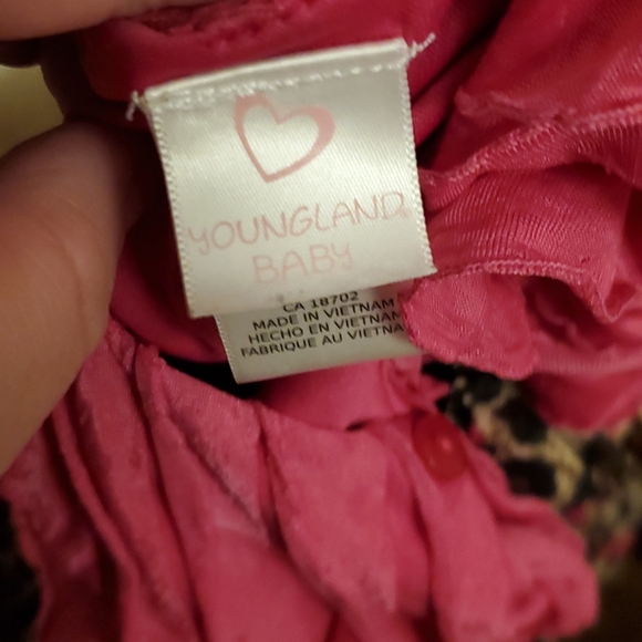 🌟 3 for $15 Deal! 🌟Youngland baby leopard pink dress 18 mo - Picture 4 of 4